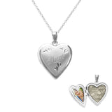 EverWith™ Mum Heart Shaped Sterling Silver Memorial Ashes Locket - EverWith Memorial Jewellery - Trade