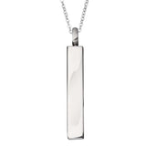 EverWith™ Self-fill Bar Memorial Ashes Pendant with Crystal - EverWith Memorial Jewellery - Trade