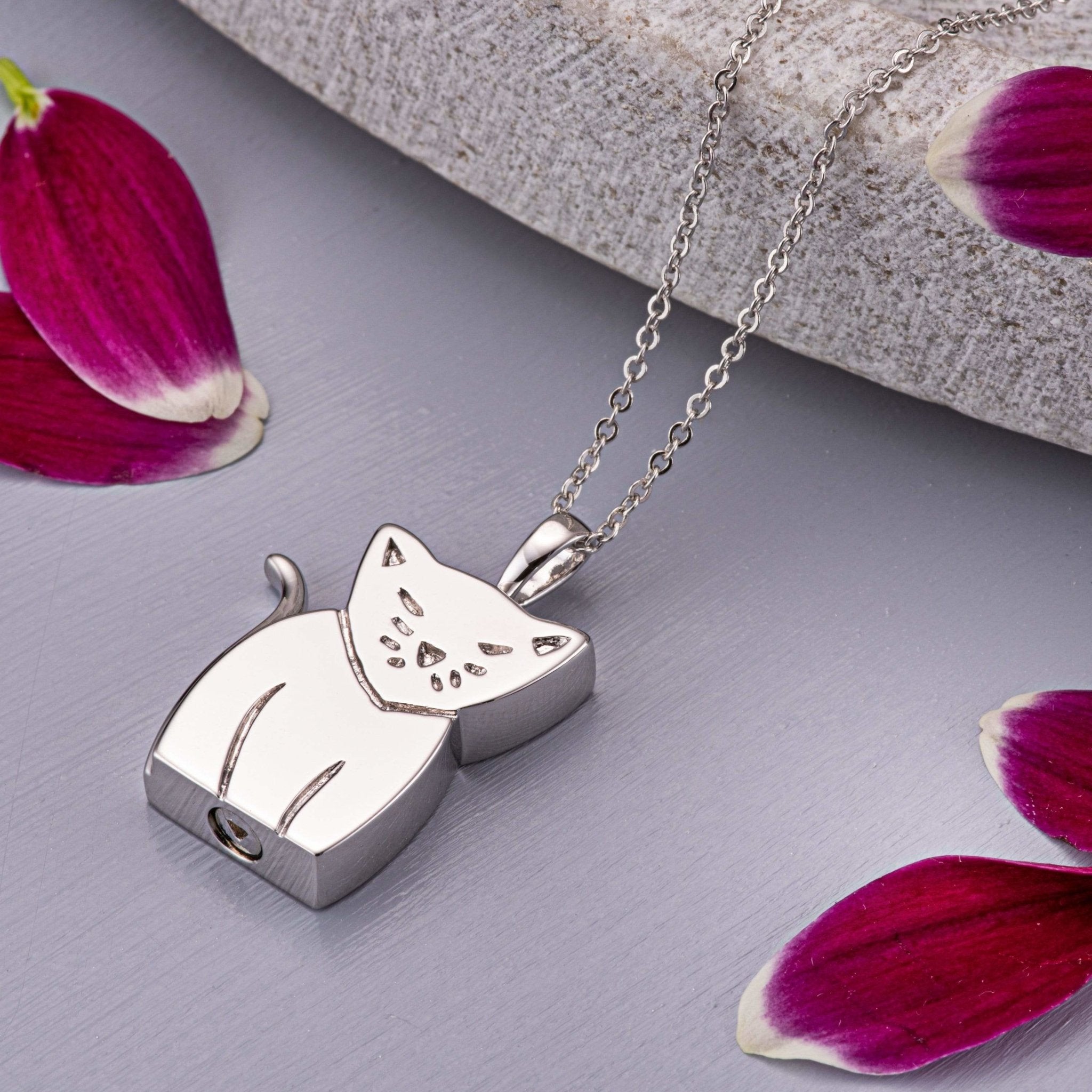 EverWith™ Self-fill Cat Memorial Ashes Pendant - EverWith Memorial Jewellery - Trade