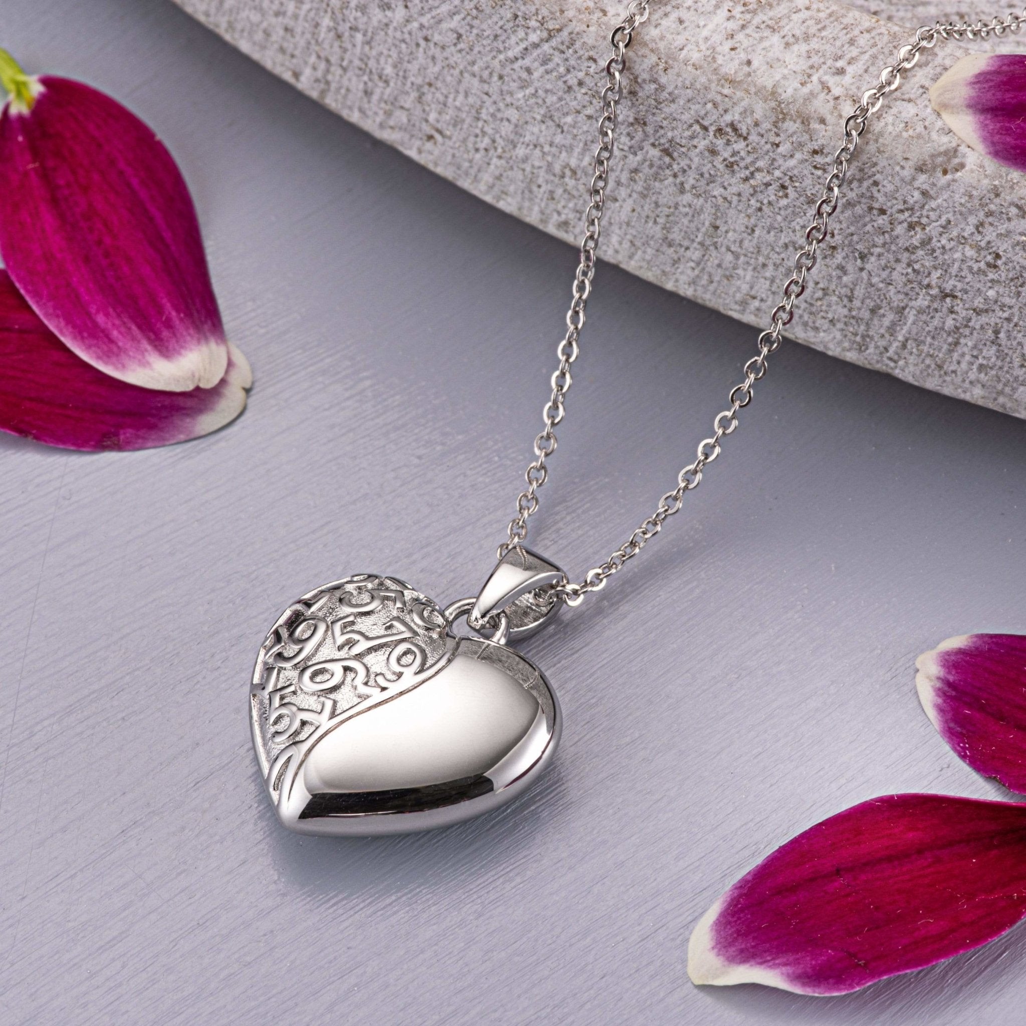 EverWith™ Self-fill Heart Swirl Memorial Ashes Pendant - EverWith Memorial Jewellery - Trade