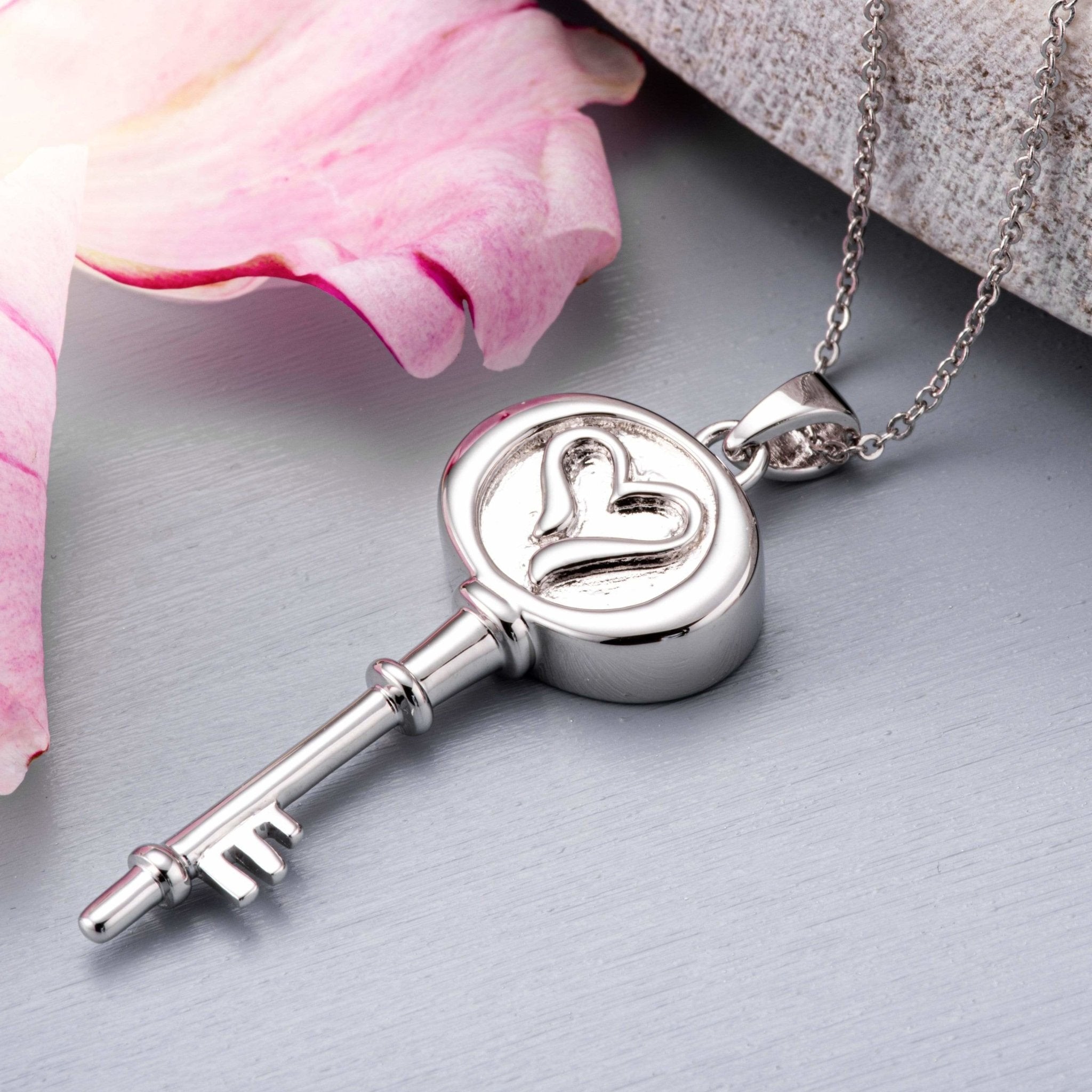 EverWith™ Self-fill Key to my Heart Memorial Ashes Pendant - EverWith Memorial Jewellery - Trade