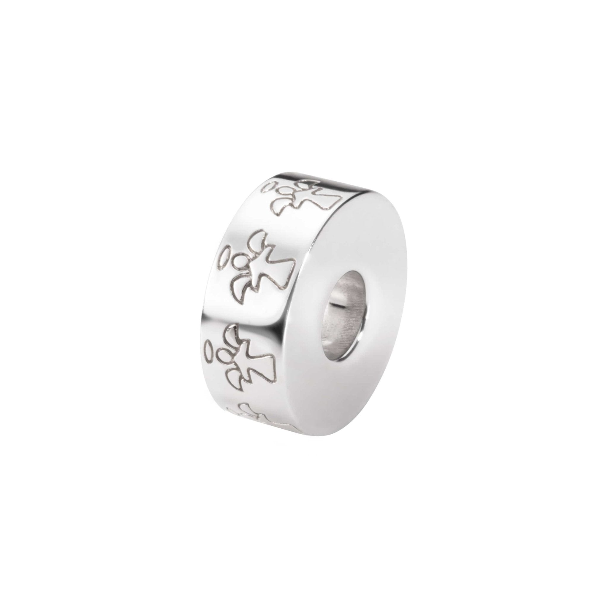 EverWith™ Self-fill Round Angel Memorial Ashes Charm Bead - EverWith Memorial Jewellery - Trade