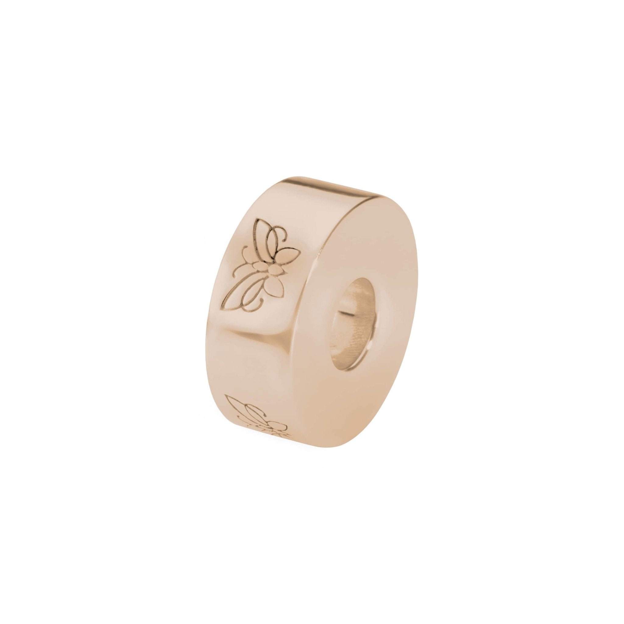 EverWith™ Self-fill Round Butterfly Memorial Ashes Charm Bead - EverWith Memorial Jewellery - Trade