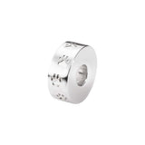 EverWith™ Self-fill Round Dog Paw Print Memorial Ashes Charm Bead - EverWith Memorial Jewellery - Trade