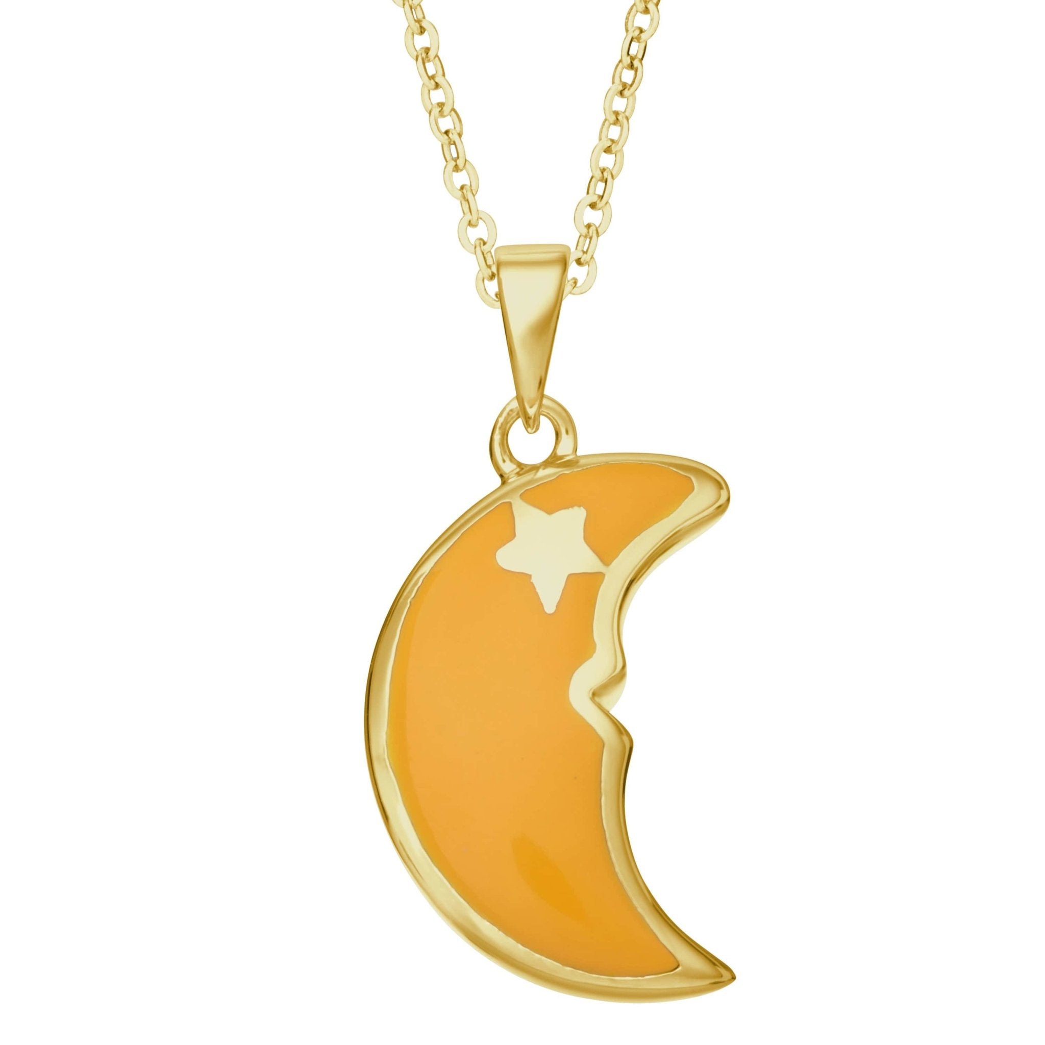 EverWith™ Self-fill Yellow Moon Memorial Ashes Pendant - EverWith Memorial Jewellery - Trade