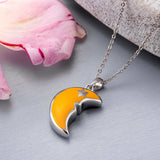 EverWith™ Self-fill Yellow Moon Memorial Ashes Pendant - EverWith Memorial Jewellery - Trade