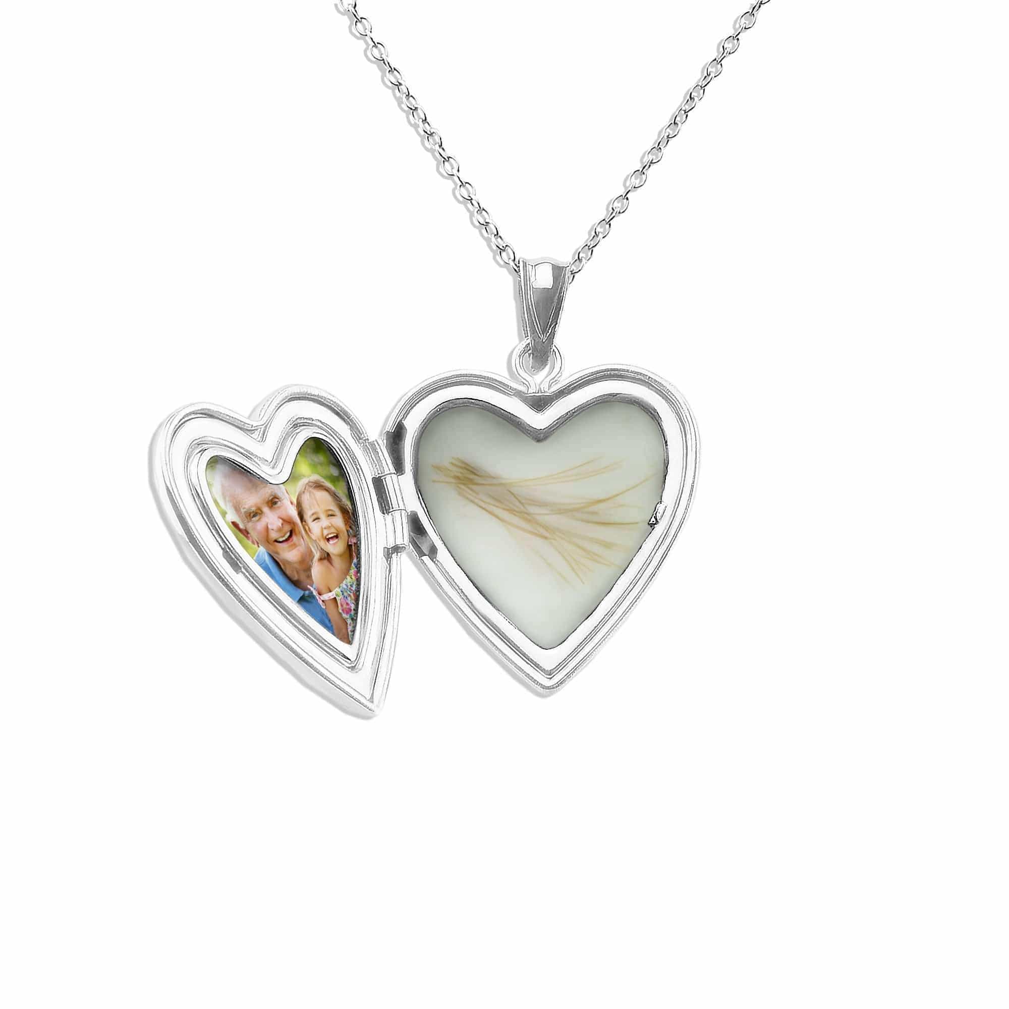EverWith™ Small Heart Shaped Sterling Silver Memorial Ashes Locket - EverWith Memorial Jewellery - Trade