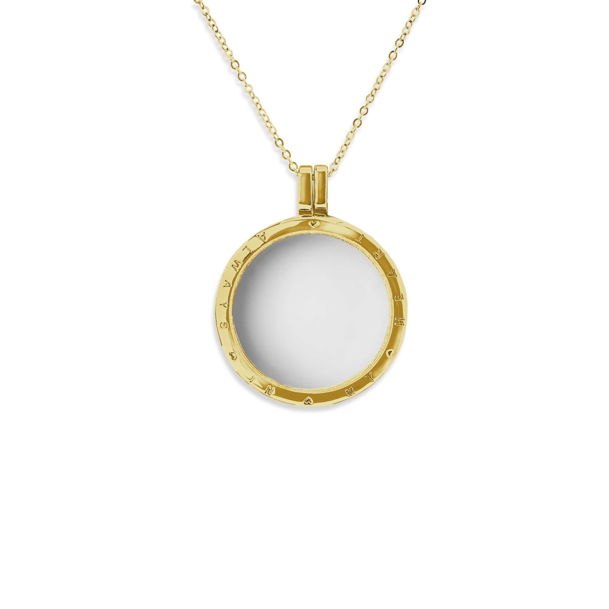 EverWith™ Small Round Glass Locket Sterling Silver Memorial Ashes Locket - EverWith Memorial Jewellery - Trade
