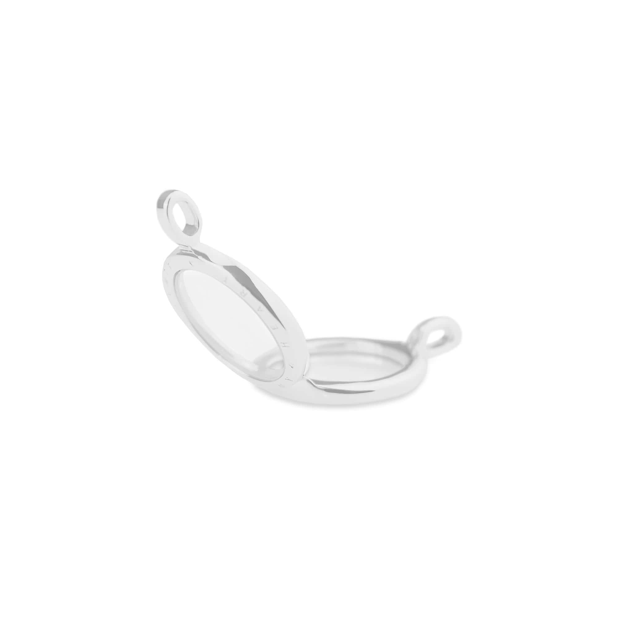 EverWith™ Small Round Glass Locket Sterling Silver Memorial Ashes Locket - EverWith Memorial Jewellery - Trade