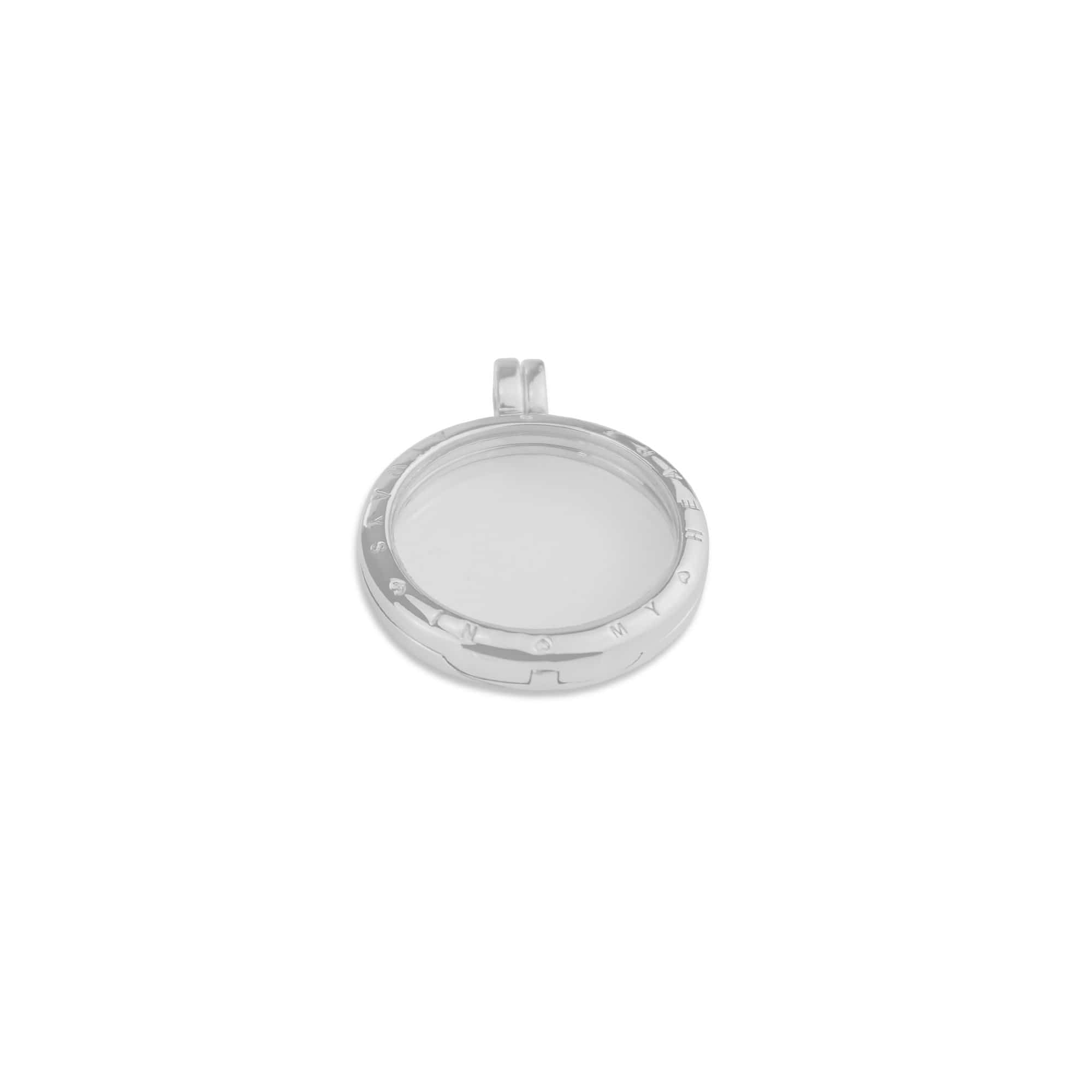 EverWith™ Small Round Glass Locket Sterling Silver Memorial Ashes Locket - EverWith Memorial Jewellery - Trade