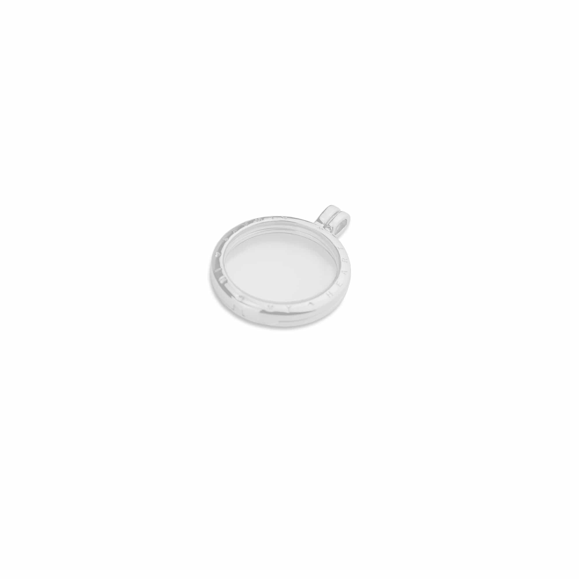 EverWith™ Small Round Glass Locket Sterling Silver Memorial Ashes Locket - EverWith Memorial Jewellery - Trade