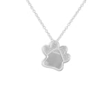 EverWith™ Unisex Paw Print Memorial Ashes Pendant with Swarovski Crystals - EverWith Memorial Jewellery - Trade