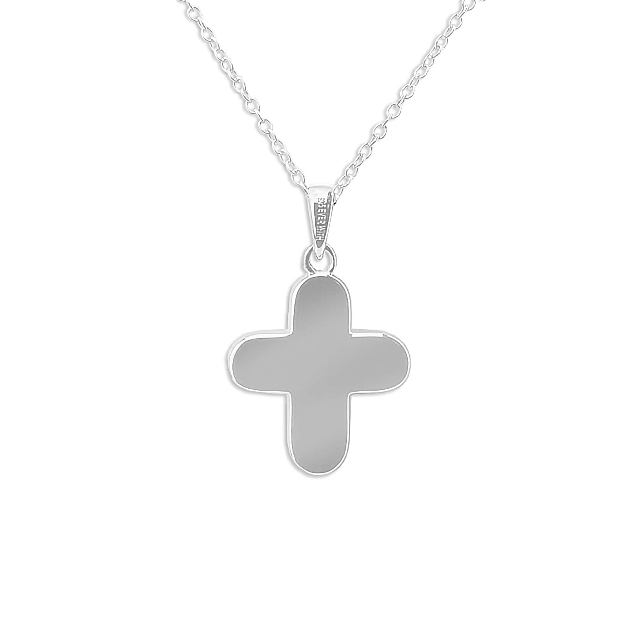 EverWith™ Unisex Rounded Cross Memorial Ashes Pendant - EverWith Memorial Jewellery - Trade