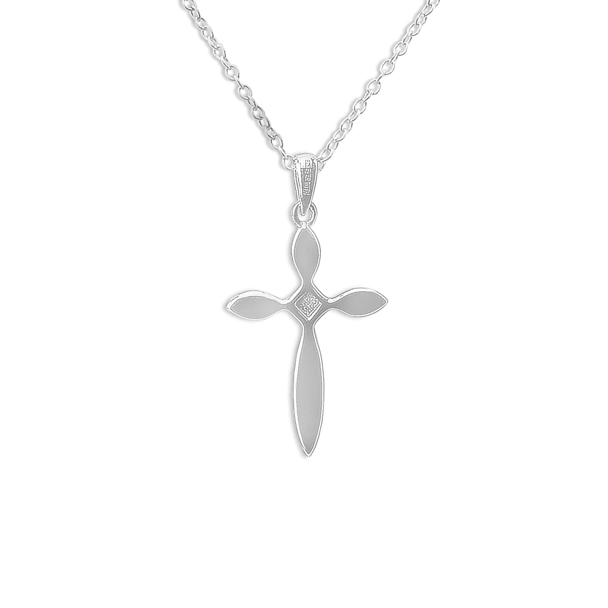 EverWith™ Unisex Solace Cross Memorial Ashes Pendant with Swarovski Crystal - EverWith Memorial Jewellery - Trade