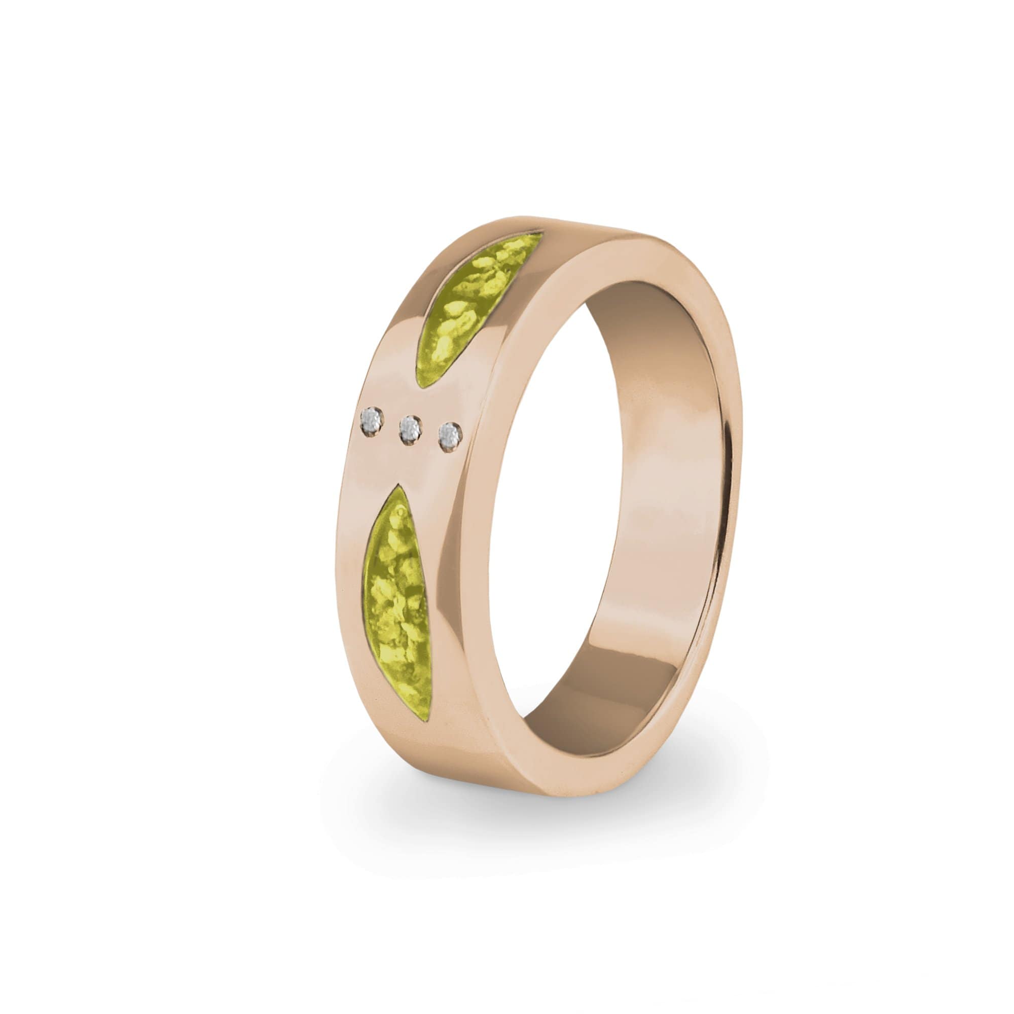 EverWith™ Unisex Three Together Memorial Ashes Ring with Swarovski Crystals - EverWith Memorial Jewellery - Trade