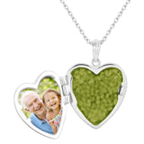 EverWith Mum Heart Shaped Sterling Silver Memorial Ashes Locket