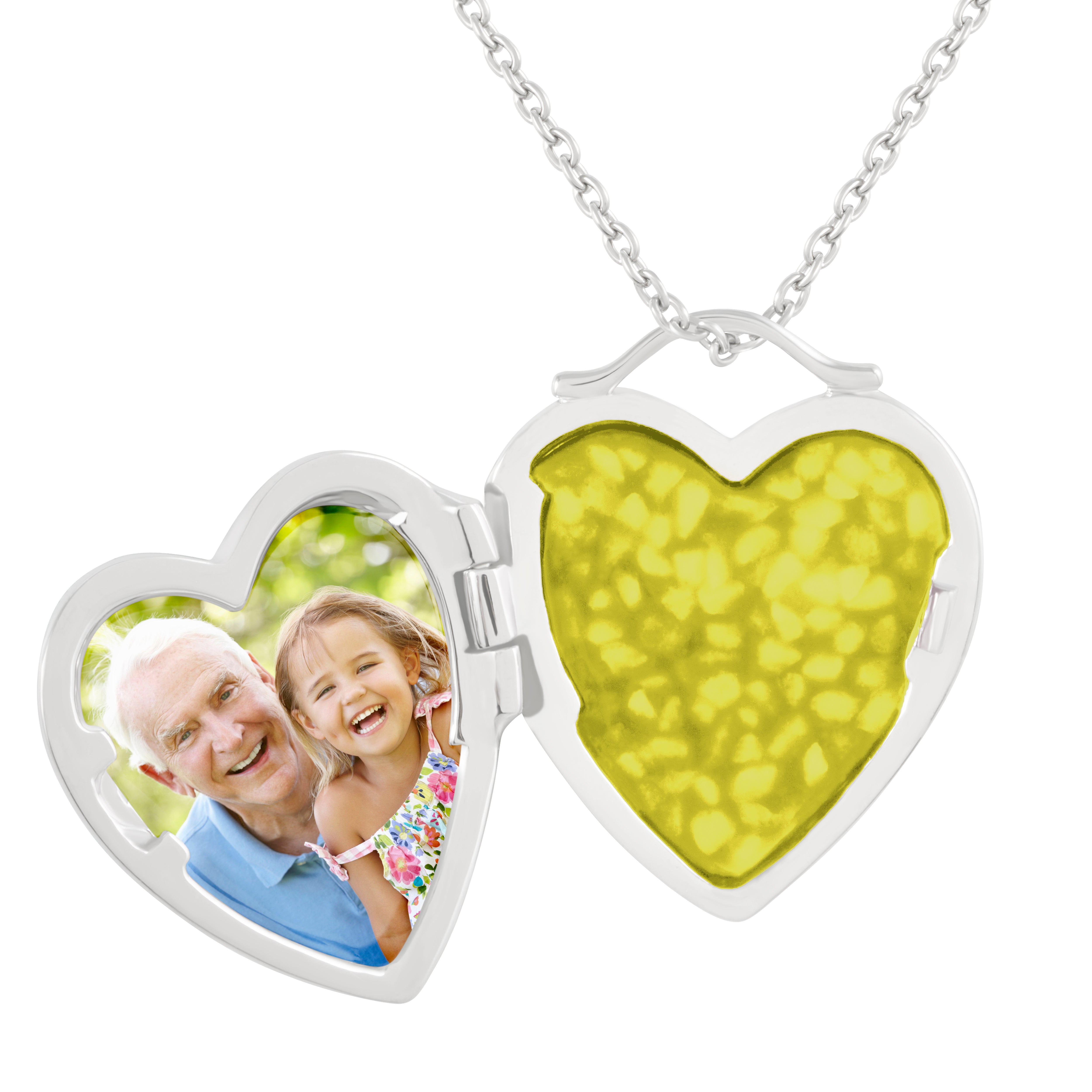 EverWith Always On My Mind Heart Shaped Sterling Silver Memorial Ashes Locket