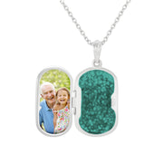 EverWith Large Rounded Rectangle Shaped Sterling Silver Memorial Ashes Locket
