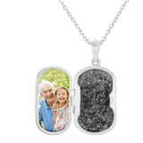 EverWith Large Rounded Rectangle Shaped Sterling Silver Memorial Ashes Locket