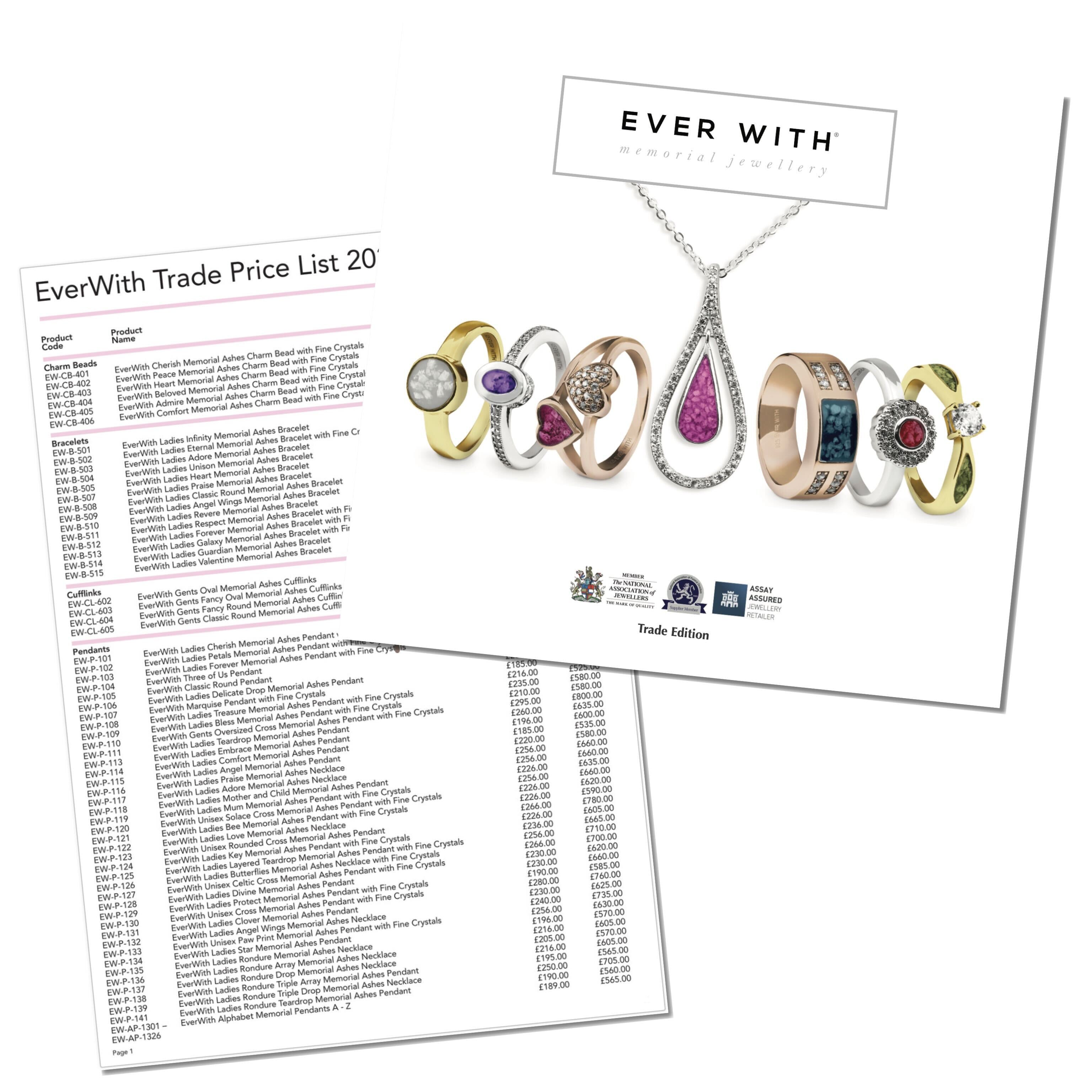 EverWith Brochures & Trade Price Lists - Pack of 10 of each