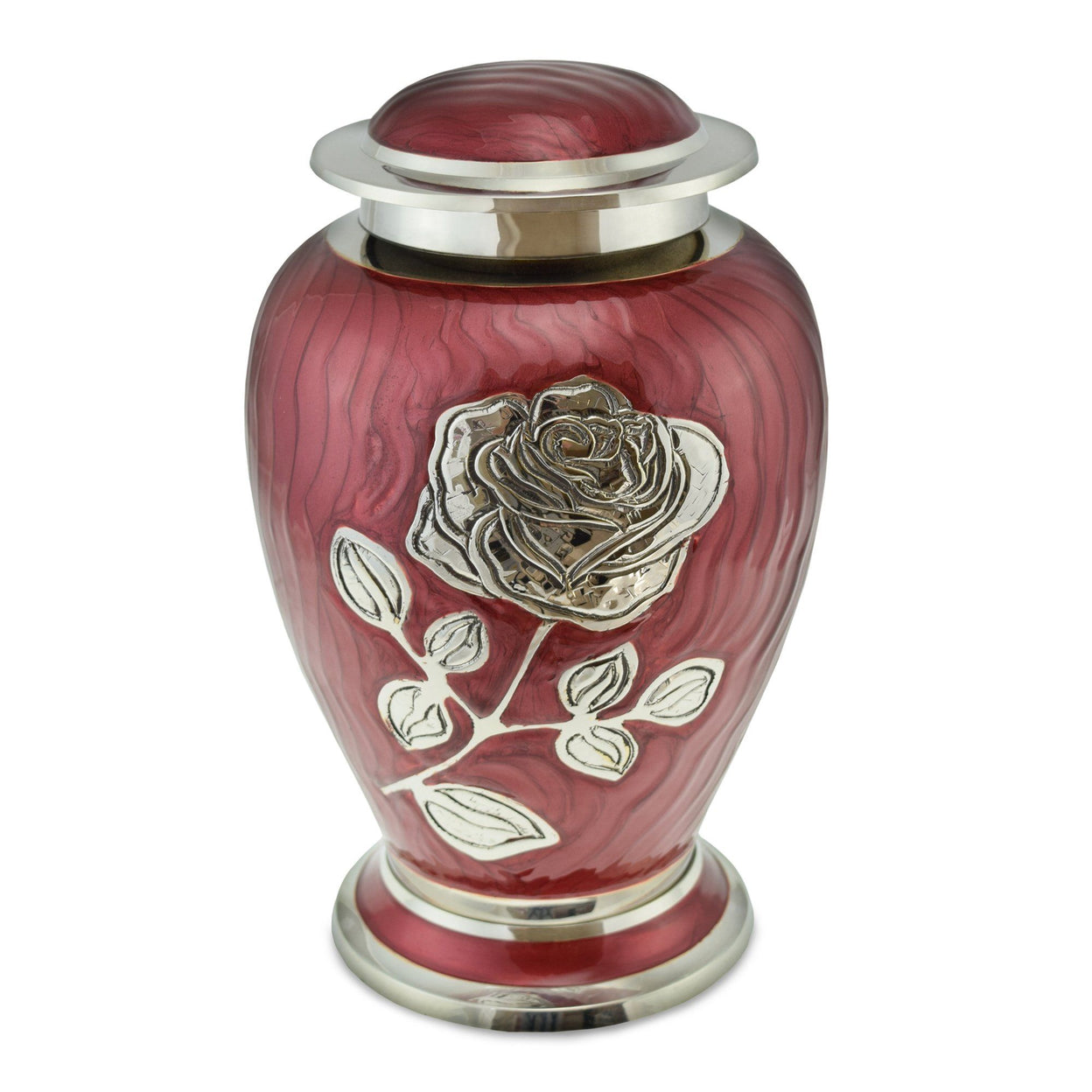 Load image into Gallery viewer, Bloom Red Patterned With Rose Adult Cremation Urn for Ashes - EverWith Memorial Jewellery - Trade