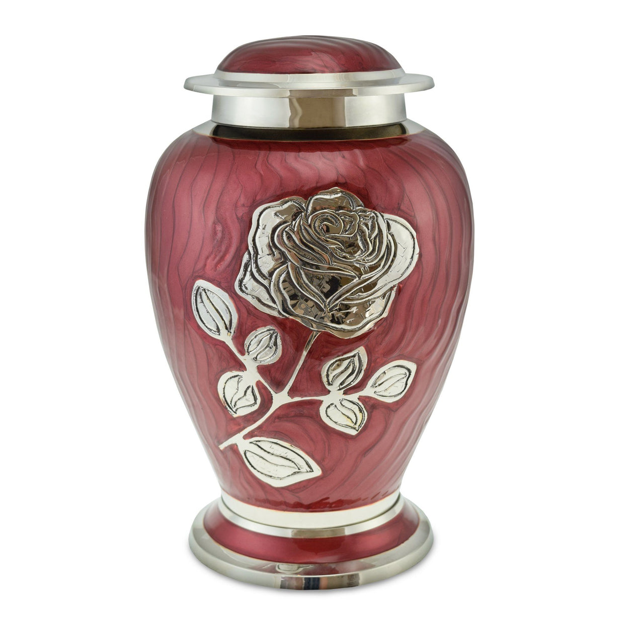 Load image into Gallery viewer, Bloom Red Patterned With Rose Adult Cremation Urn for Ashes - EverWith Memorial Jewellery - Trade