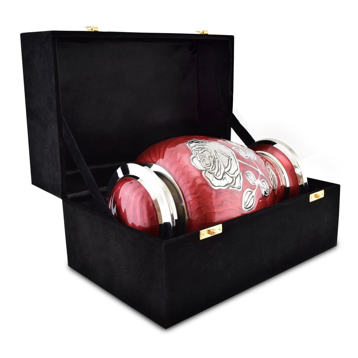 Load image into Gallery viewer, Bloom Red Patterned With Rose Adult Cremation Urn for Ashes - EverWith Memorial Jewellery - Trade