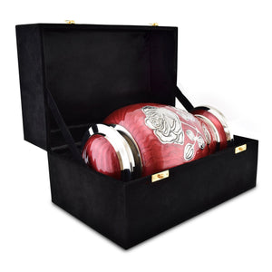 Bloom Red Patterned With Rose Adult Cremation Urn for Ashes - EverWith Memorial Jewellery - Trade