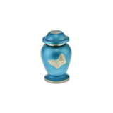 Butterfly Brass Adult Keepsake / Miniature Cremation Urn in Blue - EverWith Memorial Jewellery - Trade