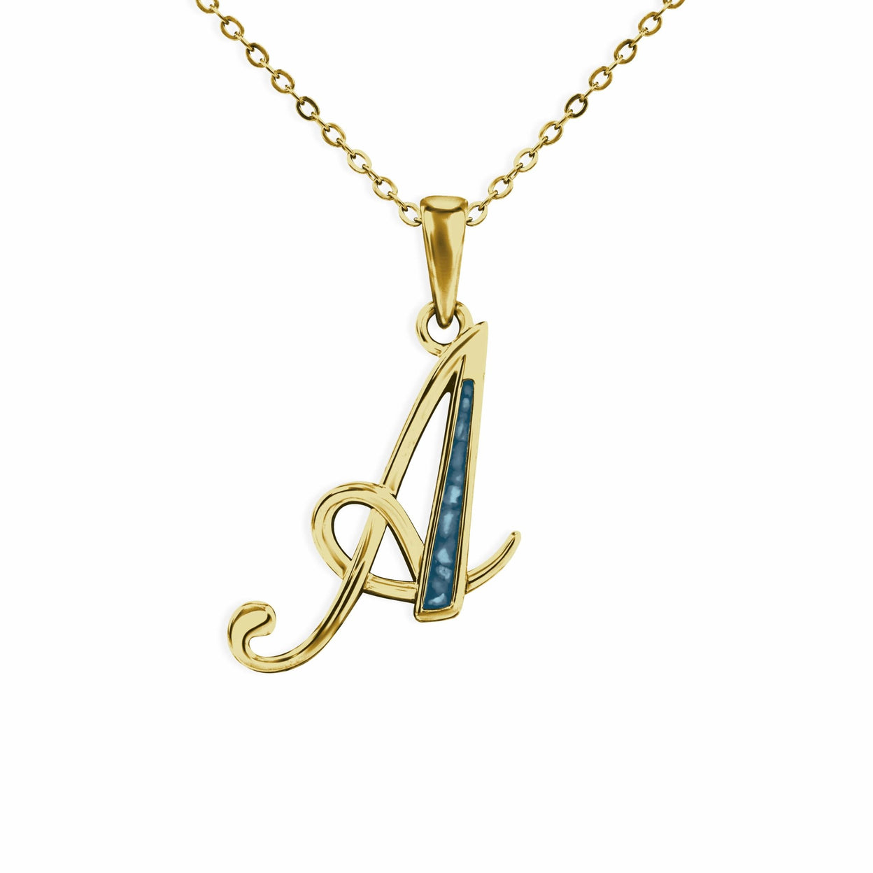 Load image into Gallery viewer, EverWith Alphabet Memorial Ashes Pendant - Letter A - EverWith Memorial Jewellery - Trade