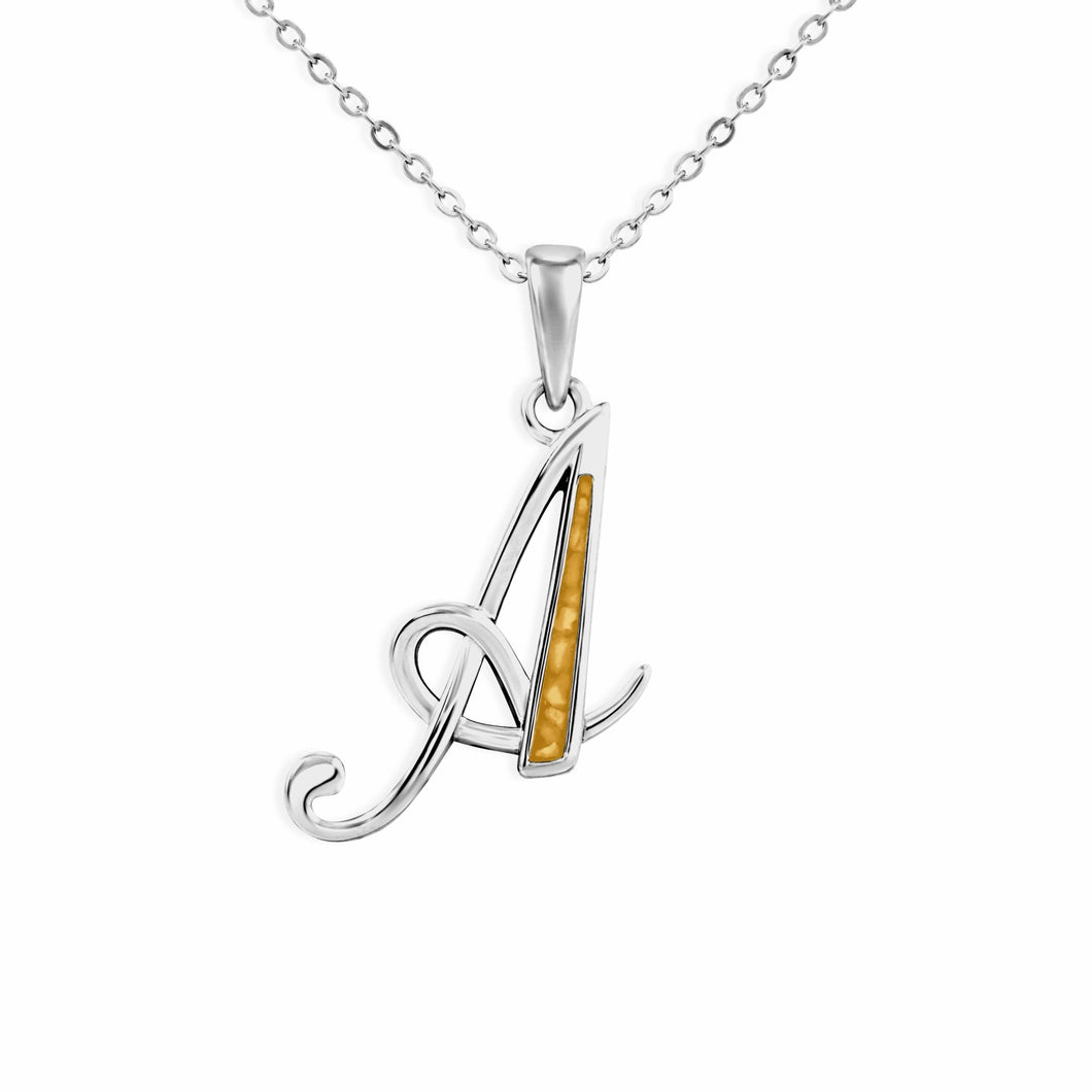 EverWith Alphabet Memorial Ashes Pendant - Letter A - EverWith Memorial Jewellery - Trade