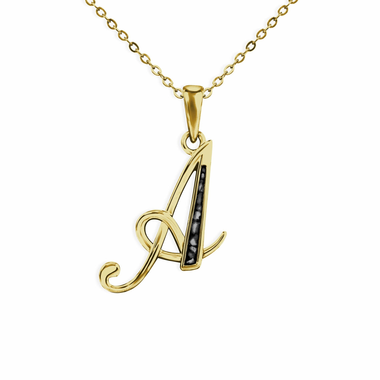 Load image into Gallery viewer, EverWith Alphabet Memorial Ashes Pendant - Letter A - EverWith Memorial Jewellery - Trade