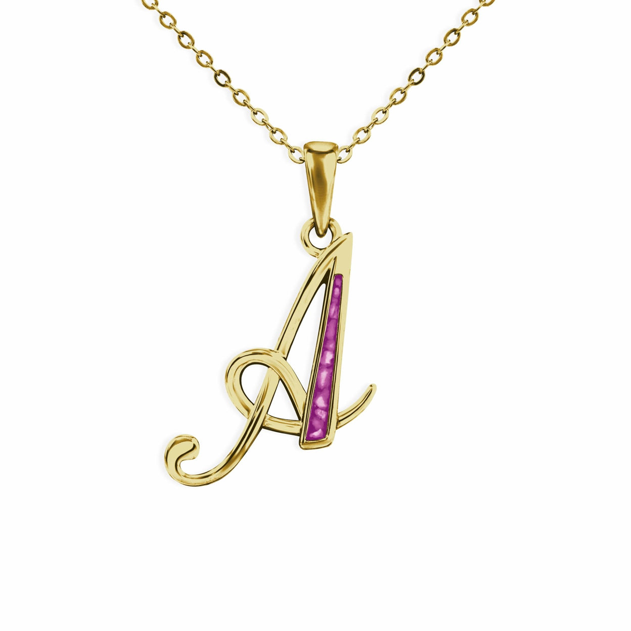 Load image into Gallery viewer, EverWith Alphabet Memorial Ashes Pendant - Letter A - EverWith Memorial Jewellery - Trade