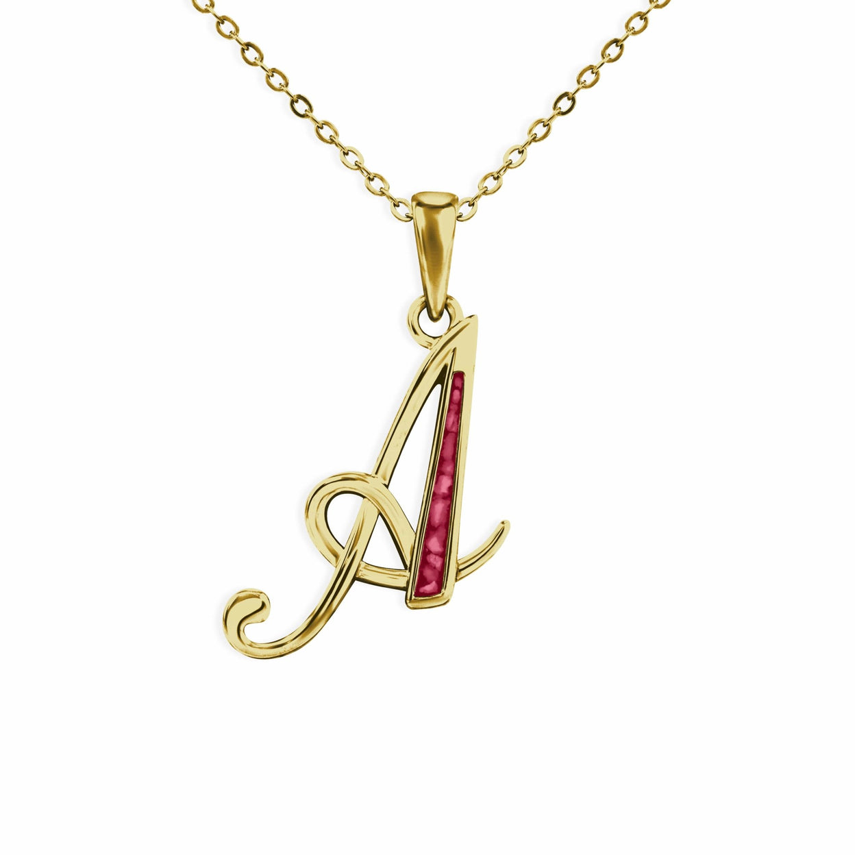 Load image into Gallery viewer, EverWith Alphabet Memorial Ashes Pendant - Letter A - EverWith Memorial Jewellery - Trade