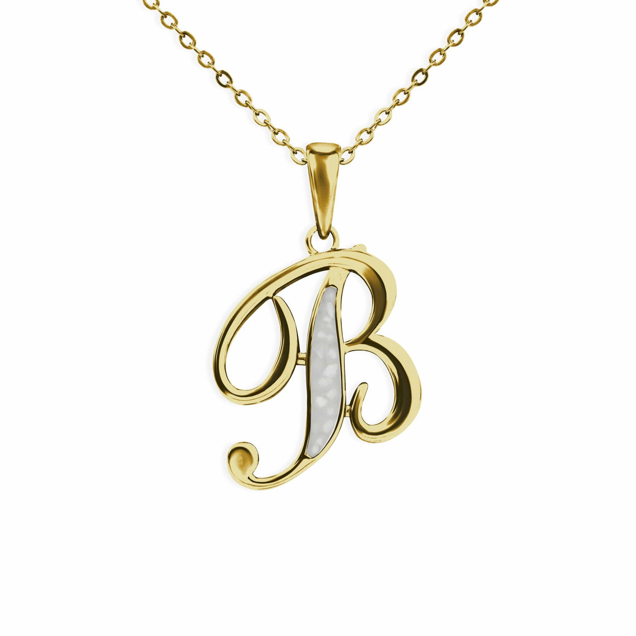 Load image into Gallery viewer, EverWith Alphabet Memorial Ashes Pendant - Letter B - EverWith Memorial Jewellery - Trade