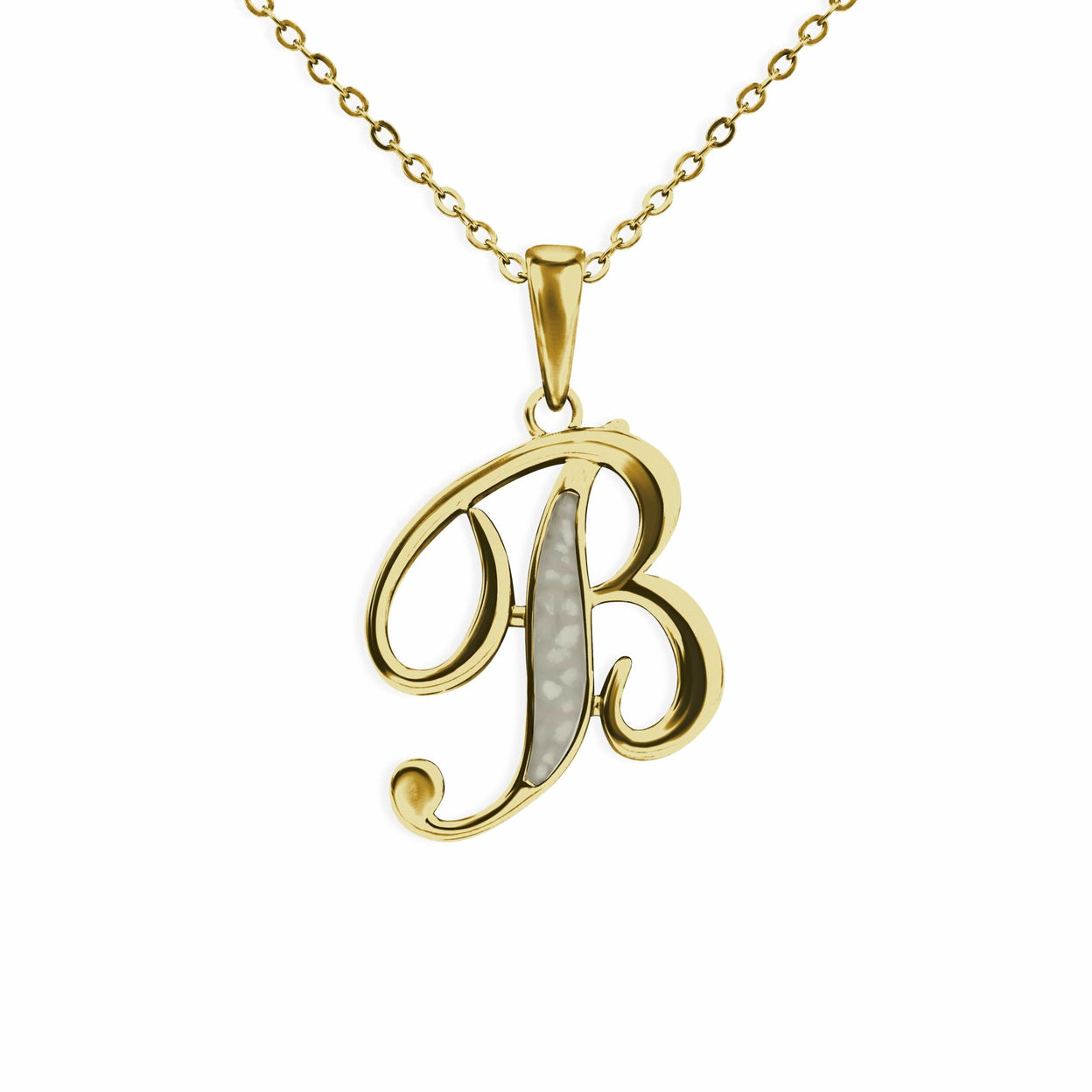 Load image into Gallery viewer, EverWith Alphabet Memorial Ashes Pendant - Letter B - EverWith Memorial Jewellery - Trade