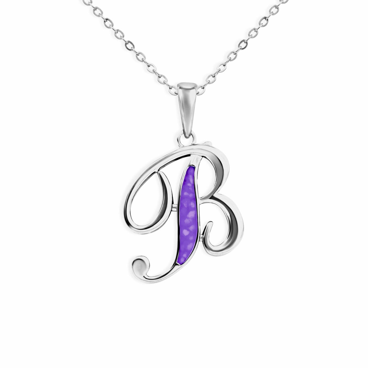 Load image into Gallery viewer, EverWith Alphabet Memorial Ashes Pendant - Letter B - EverWith Memorial Jewellery - Trade