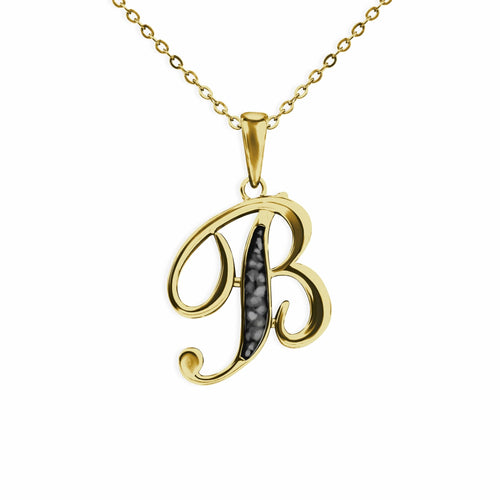 EverWith Alphabet Memorial Ashes Pendant - Letter B - EverWith Memorial Jewellery - Trade