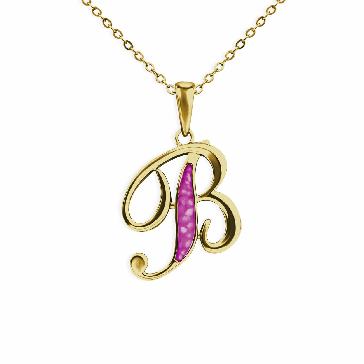 Load image into Gallery viewer, EverWith Alphabet Memorial Ashes Pendant - Letter B - EverWith Memorial Jewellery - Trade