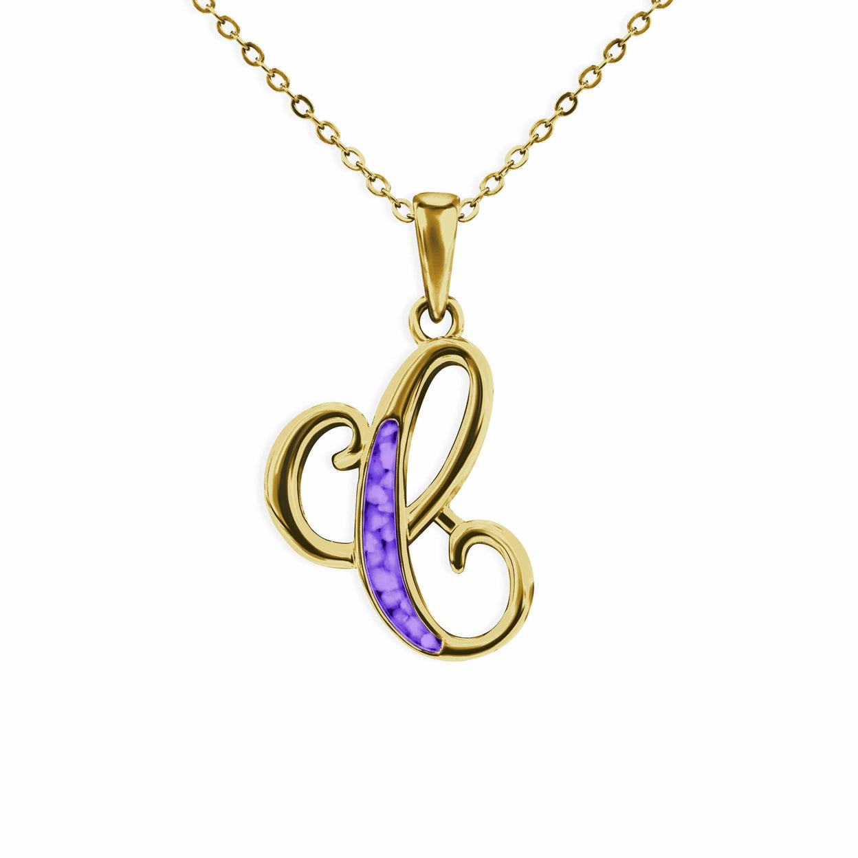 Load image into Gallery viewer, EverWith Alphabet Memorial Ashes Pendant - Letter C - EverWith Memorial Jewellery - Trade