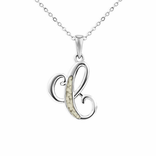 EverWith Alphabet Memorial Ashes Pendant - Letter C - EverWith Memorial Jewellery - Trade