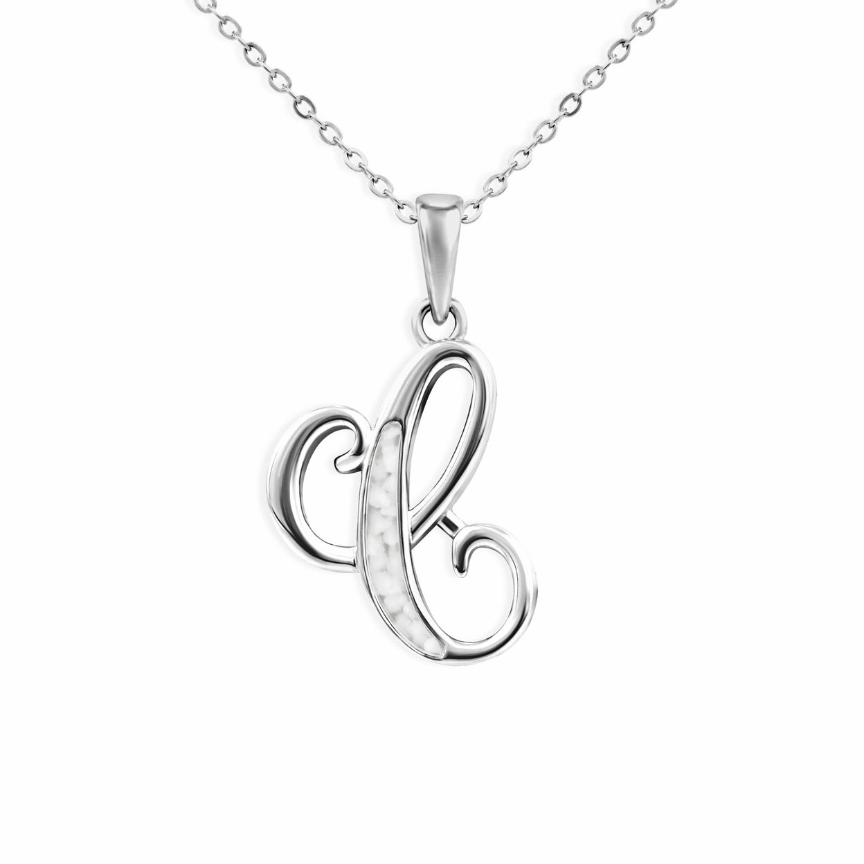 Load image into Gallery viewer, EverWith Alphabet Memorial Ashes Pendant - Letter C - EverWith Memorial Jewellery - Trade