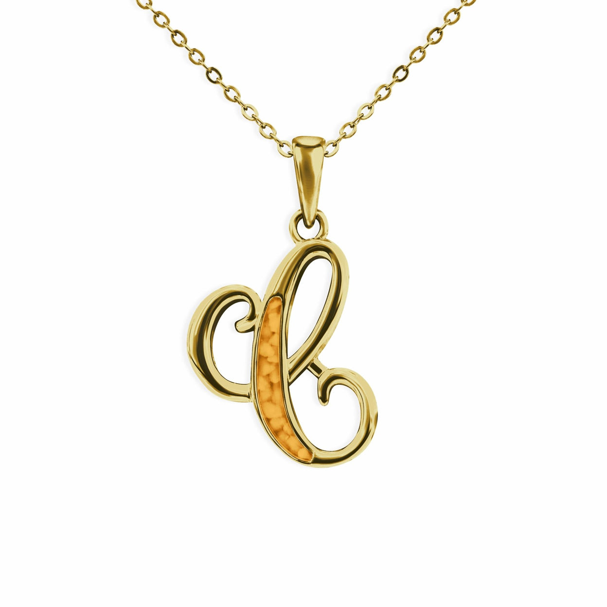 Load image into Gallery viewer, EverWith Alphabet Memorial Ashes Pendant - Letter C - EverWith Memorial Jewellery - Trade