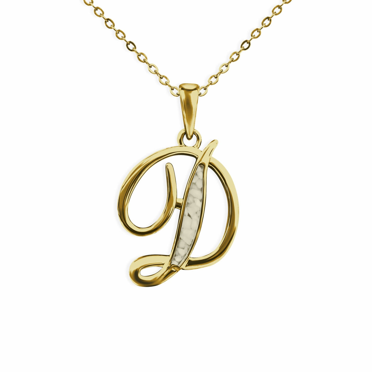 Load image into Gallery viewer, EverWith Alphabet Memorial Ashes Pendant - Letter D - EverWith Memorial Jewellery - Trade