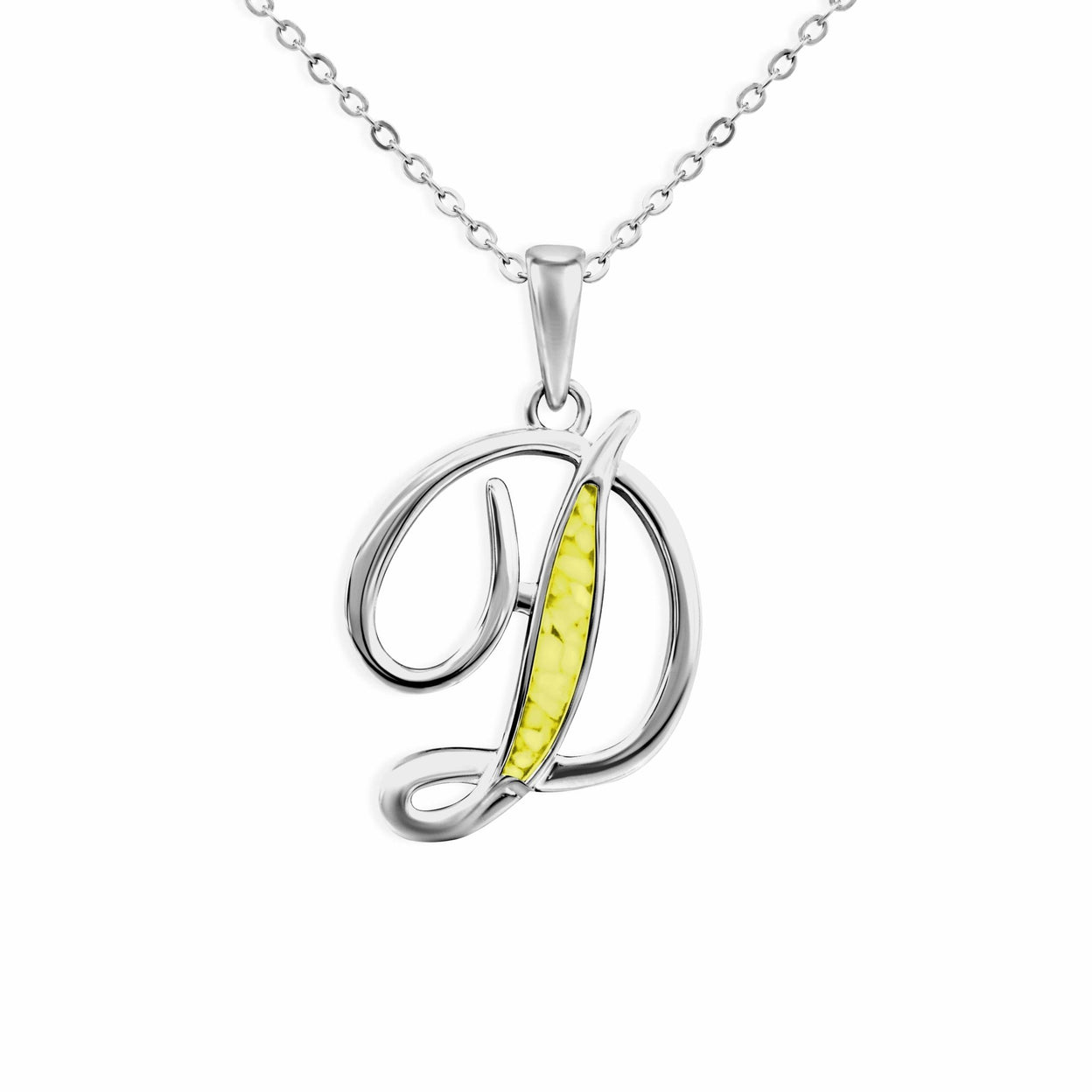 Load image into Gallery viewer, EverWith Alphabet Memorial Ashes Pendant - Letter D - EverWith Memorial Jewellery - Trade