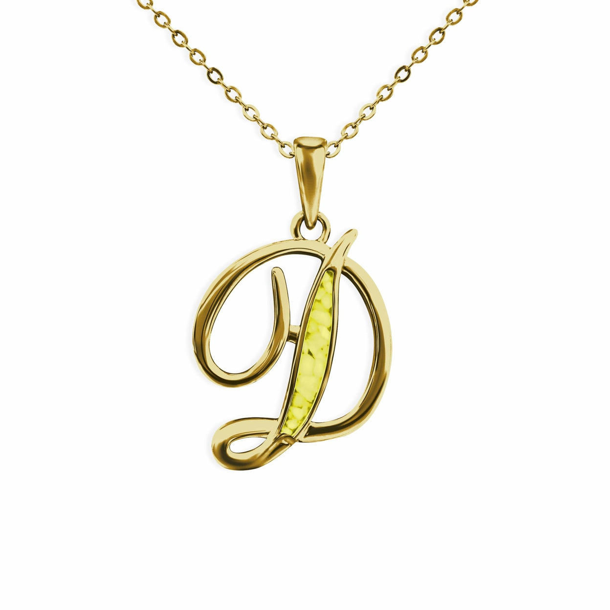 Load image into Gallery viewer, EverWith Alphabet Memorial Ashes Pendant - Letter D - EverWith Memorial Jewellery - Trade