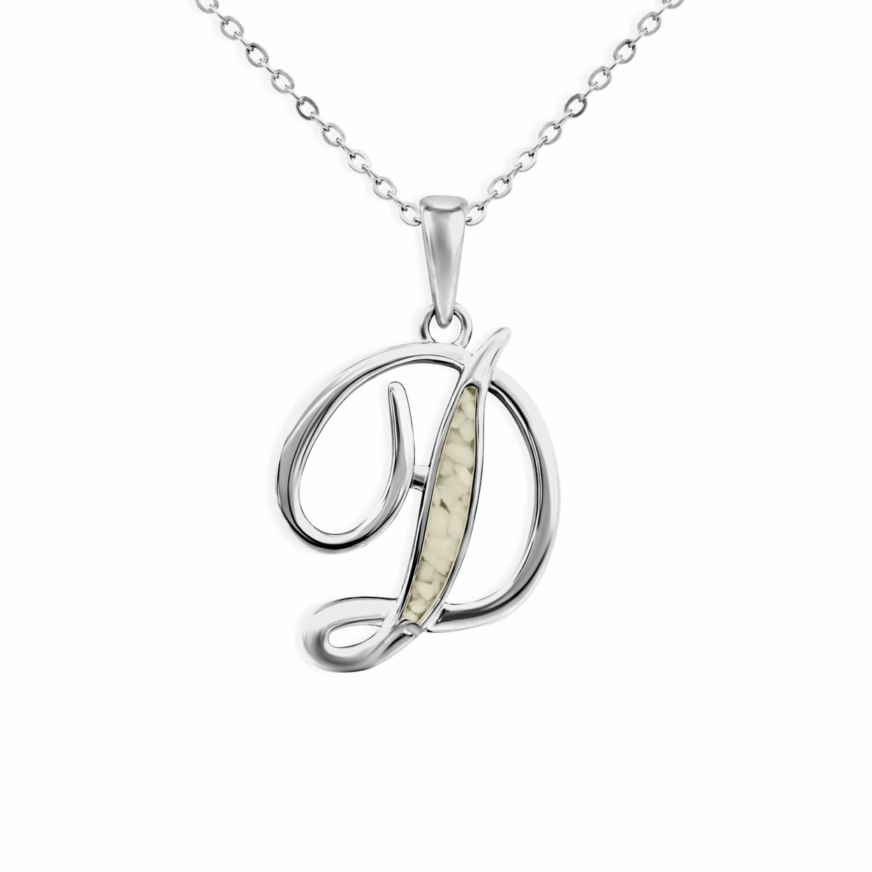 Load image into Gallery viewer, EverWith Alphabet Memorial Ashes Pendant - Letter D - EverWith Memorial Jewellery - Trade