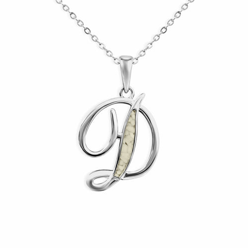 EverWith Alphabet Memorial Ashes Pendant - Letter D - EverWith Memorial Jewellery - Trade