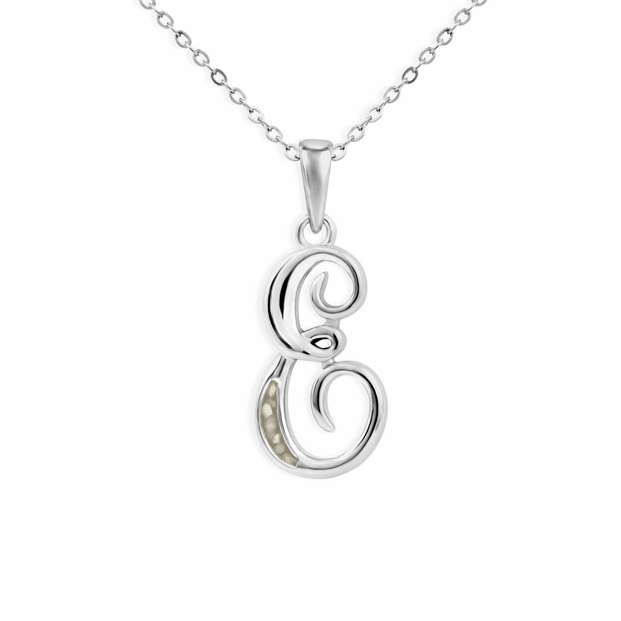 Load image into Gallery viewer, EverWith Alphabet Memorial Ashes Pendant - Letter E - EverWith Memorial Jewellery - Trade