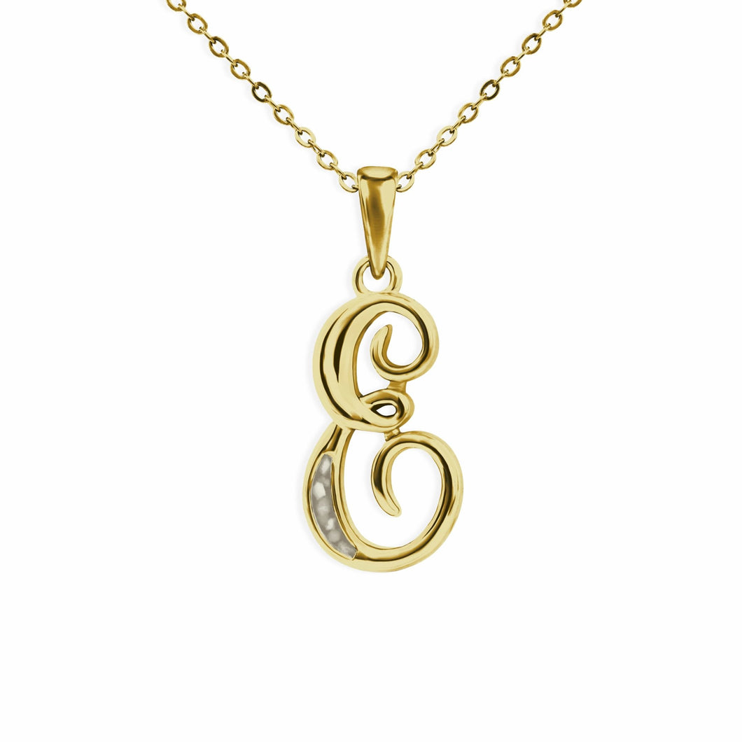 EverWith Alphabet Memorial Ashes Pendant - Letter E - EverWith Memorial Jewellery - Trade